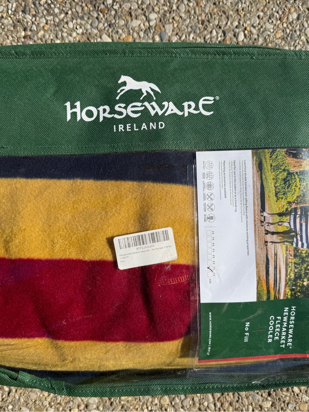 Rambo horse fleece cooler 84”